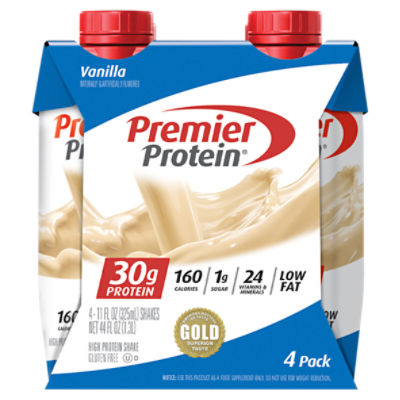 Premier Protein Vanilla High Protein Shake, 11 fl oz, 4 count ShopRite