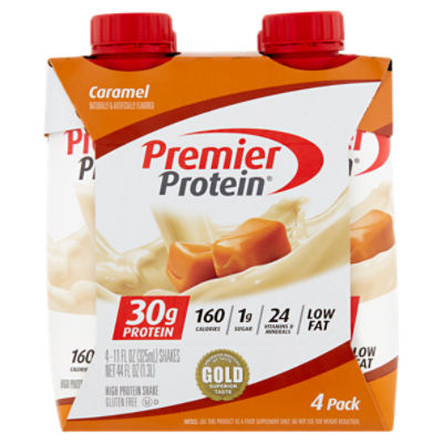 Premier Protein Caramel High Protein Shake, 11 fl oz, 4 count Price Rite