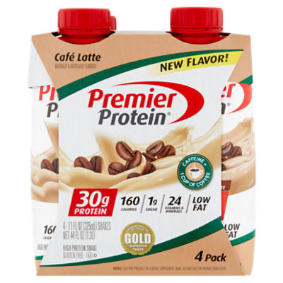 Premier Protein Café Latte High Protein Shake, 11 fl oz, 4 count ShopRite