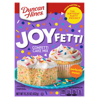 Duncan Hines Joy Fetti Confetti Cake Mix, 15.25 oz ShopRite