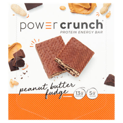 Power Crunch Peanut Butter Fudge, Protein Energy Bar