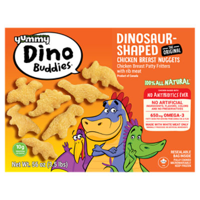 Yummy Dino Buddies DinosaurShaped Chicken Breast Nuggets, 56 oz ShopRite