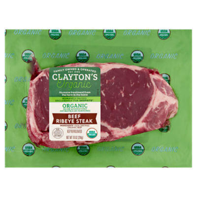 Clayton's Organic Beef Ribeye, Steak