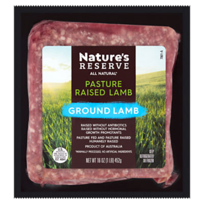 Nature's Reserve Pasture Raised Ground Lamb, 16 oz The Fresh Grocer