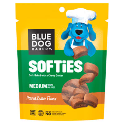 Blue Dog Bakery Softies Peanut Butter Flavor Treats for Dogs, Medium, 1