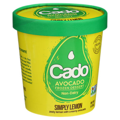 Cado Simply Lemon NonDairy Avocado Frozen Dessert, 1 pint