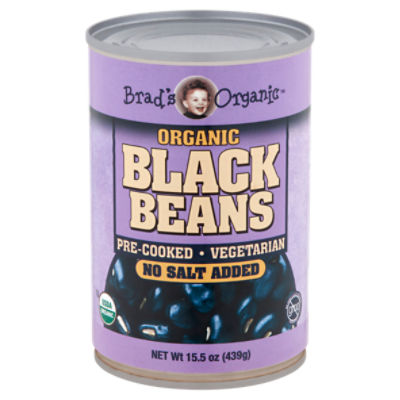 Brad's Organic No Salt Added Organic Black Beans, 15.5 oz Fairway