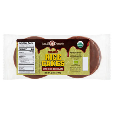Brad's Organic Rice Cakes with Milk Chocolate, 3.5 oz ShopRite