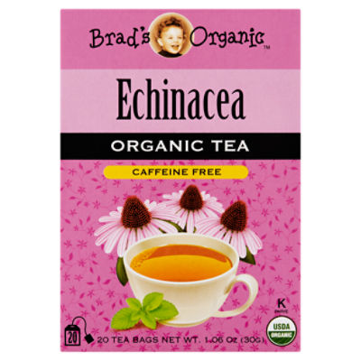 Brad's Organic Echinacea Organic Tea Bags, 20 count, 1.06 oz Fairway