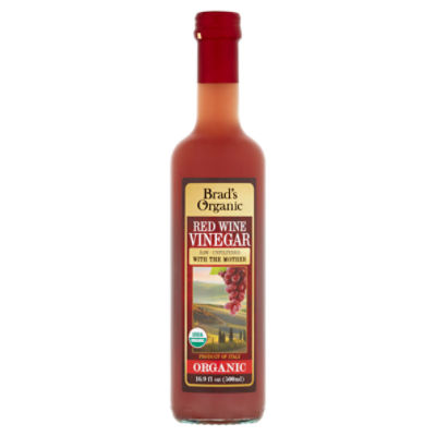 Brad's Organic Raw Unfiltered Red Wine Vinegar, 16.9 fl oz Fairway