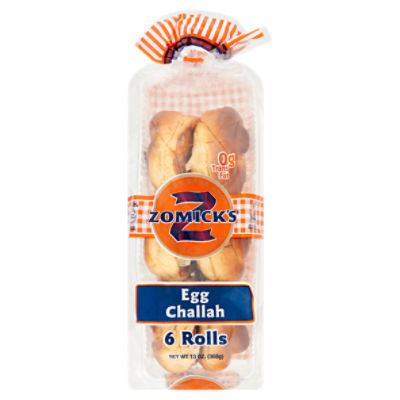 Zomick's Egg Challah Rolls, 6 count, 13 oz ShopRite