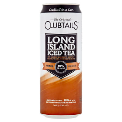 The Original Clubtails Cocktail in a Can Long Island Iced Tea, 24 oz