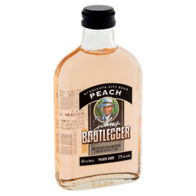 Johny Bootlegger Syndicate City Sour Peach Shot, Alcoholic Beverage