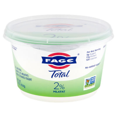 Fage Total 2 Milkfat All Natural Greek Strained Yogurt, 16 oz Gourmet