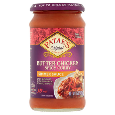 Patak's Original Butter Chicken Spicy Curry Simmer Sauce, 15 oz ShopRite