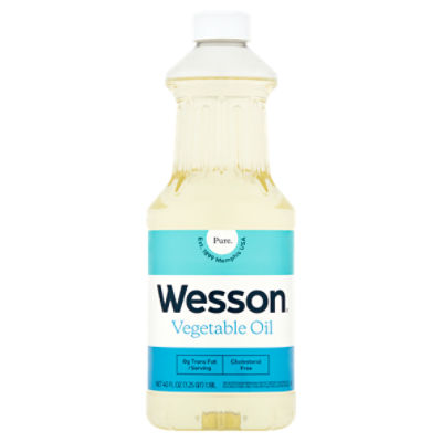 Wesson Pure Vegetable Oil, 40 fl oz ShopRite