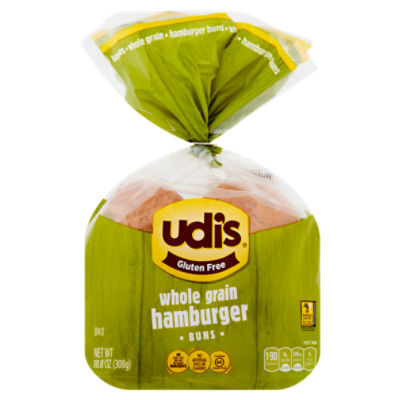 Udi's Gluten Free Whole Grain Hamburger Buns, 10.8 oz ShopRite