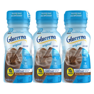 Glucerna Original Rich Chocolate Shake, 8 fl oz ShopRite