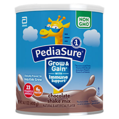 PediaSure Grow & Gain Chocolate Shake Mix, 14.1 oz