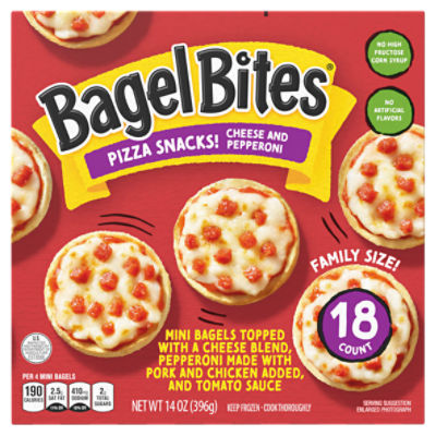Ore Ida Bagel Bites Cheese & Pepperoni Pizza Snacks! Family Size!, 18