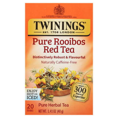Twinings Pure Rooibos Red Tea Herbal Tea 20 Tea Bags ShopRite