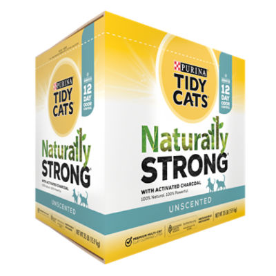 Purina Tidy Cats Naturally Strong Unscented Premium MultiCat Clay