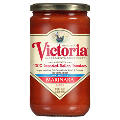 Victoria Low Sodium Marinara Sauce, 24 oz ShopRite