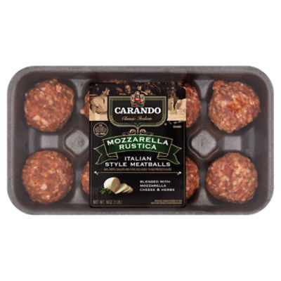 Carando Mozzarella Rustica Italian Style Meatballs, 16 oz ShopRite