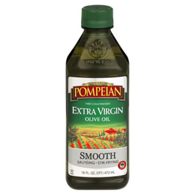 Pompeian Smooth Extra Virgin Olive Oil, 16 fl oz The Fresh Grocer