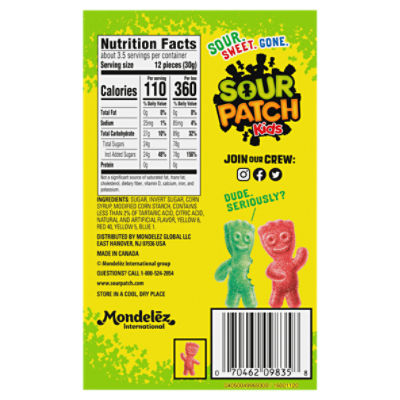 Sour Patch Kids Nutrition Facts Blog Dandk