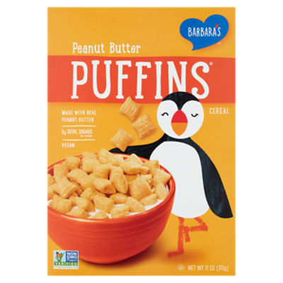 Barbara's Puffins Peanut Butter Cereal, 11 oz ShopRite