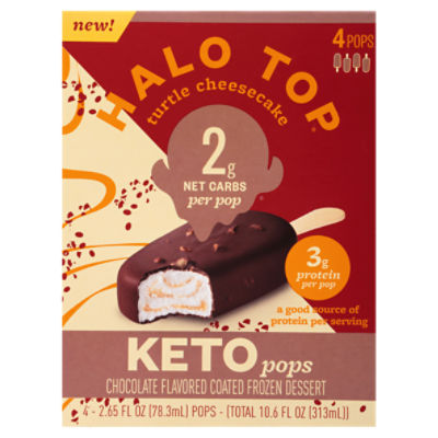 Halo Top Turtle Cheesecake Keto, Pops