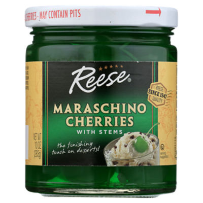Reese Maraschino Cherries with Stems, 10 oz ShopRite
