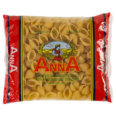 Anna Shells 60 Pasta, 16 oz