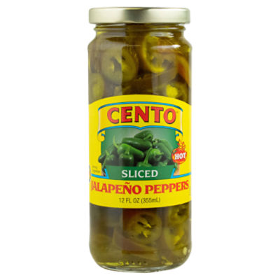 CENTO Hot Sliced Jalapeño Peppers, 12 fl oz ShopRite