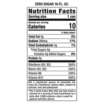 Blue Monster Nutrition Facts