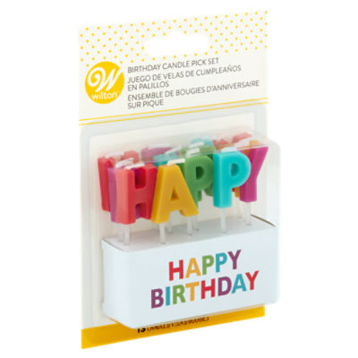 Wilton Birthday Candle Pick Set, 13 count
