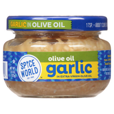 Spice World Minced Garlic in Extra Virgin Olive Oil, 4.5 oz ShopRite