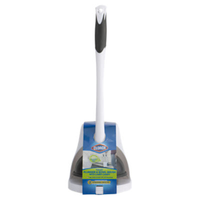 Clorox Toilet Plunger & Bowl Brush with Carry Caddy ShopRite