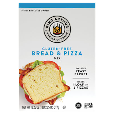 King Arthur Baking Company GlutenFree Bread & Pizza Mix, 18.25 oz