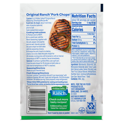 Hidden Valley Gluten Free, KetoFriendly Original Ranch, 44 OFF