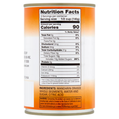 Mandarin Oranges Nutrition Facts Besto Blog