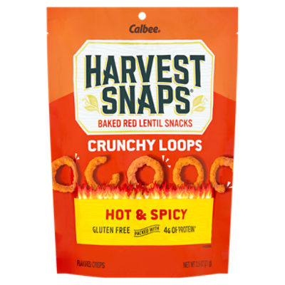 Calbee Harvest Snaps Crunchy Loops Hot & Spicy Flavored Crisps, 2.5 oz ShopRite