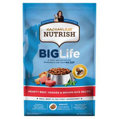 Rachael Ray Nutrish Big Life Hearty Beef, Veggies & Brown Rice Natural
