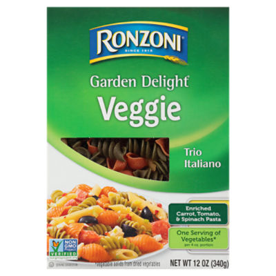 Ronzoni Garden Delight Veggie Trio Italiano Pasta, 12 oz The Fresh Grocer