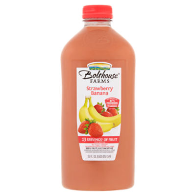 Bolthouse Farms Strawberry Banana 100 Fruit Juice Smoothie, 52 fl oz