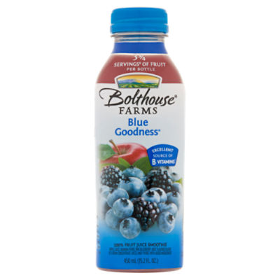 Bolthouse Farms Blue Goodness 100 Fruit Juice Smoothie, 15.2 fl oz