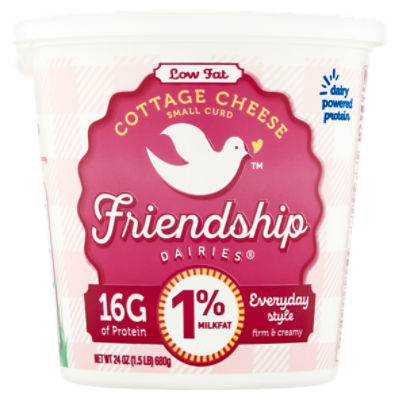 Friendship Dairies 1 Milkfat Low Fat Small Curd, Cottage Cheese