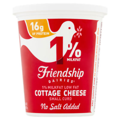 Friendship Dairies 1 Milkfat Low Fat Small Curd No Salt Added Cottage