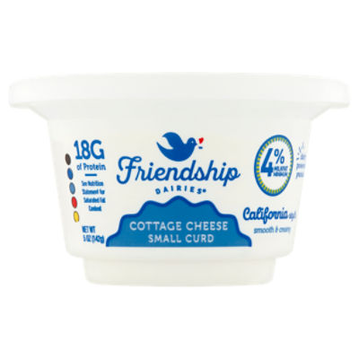 Friendship Dairies Small Curd California Style Cottage Cheese, 5 oz
